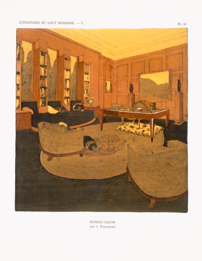 Bureau-Salon, 1929 von Jacques Emile Ruhlmann